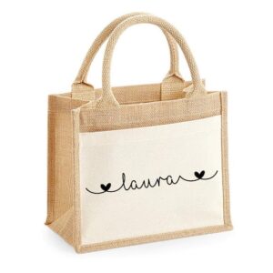 Jute lunch bag